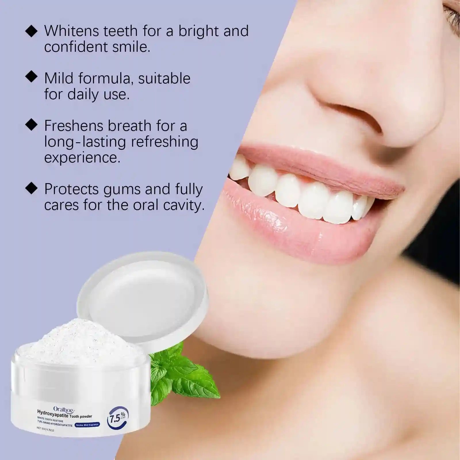 Tidesmit blanchiment naturel des dents pour un nettoyage en profondeur et une haleine fraiche quotidienne