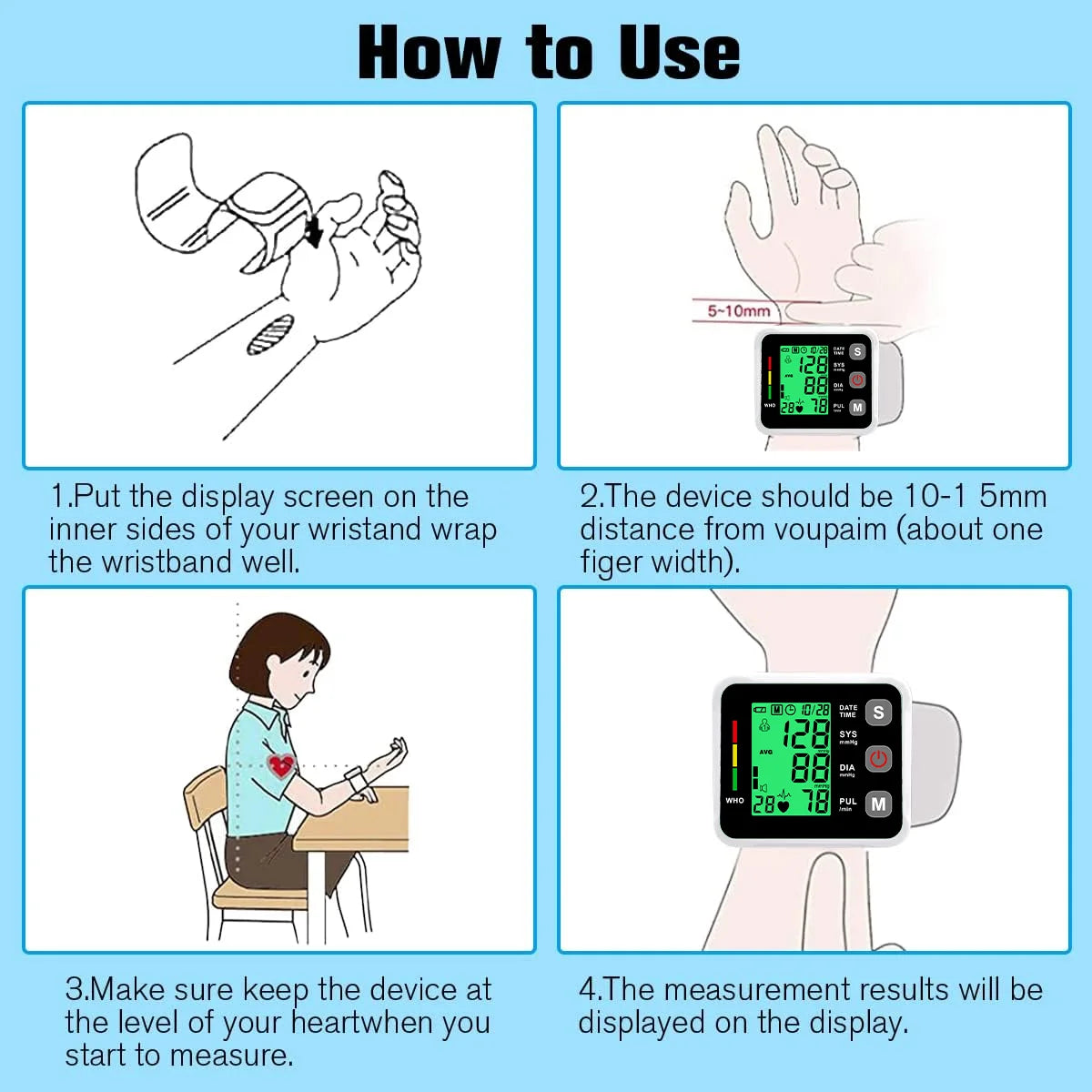 blood pressure meter tensiometer digital blood pressure monitors medical sphygmomanometer heart rate pulsometer pressure device