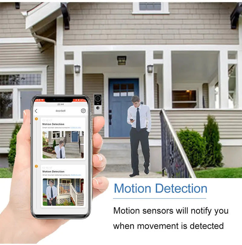 Wifi Tuya App Video Intercom 1080P Video Doorbell HD Camera for Apartment 7/10inch Touch Monitor one-key Unlock Motion Detection