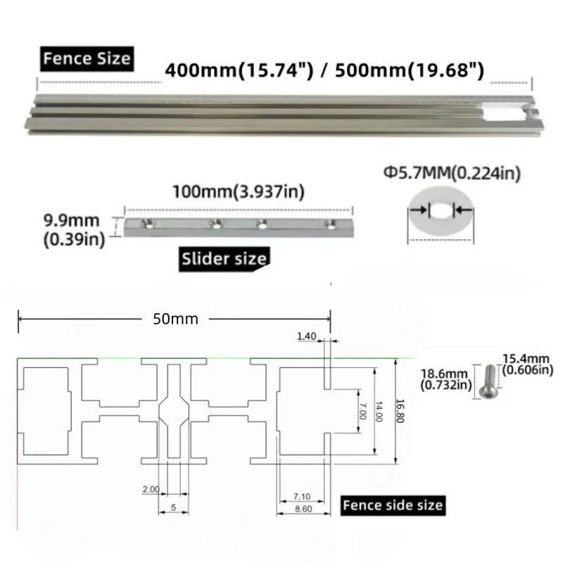 Trimming Machine Milling Groove Engraving Guide Rail Multi-functional Adjustable Backing Auxiliary Guide Bracket WoodworkingTool