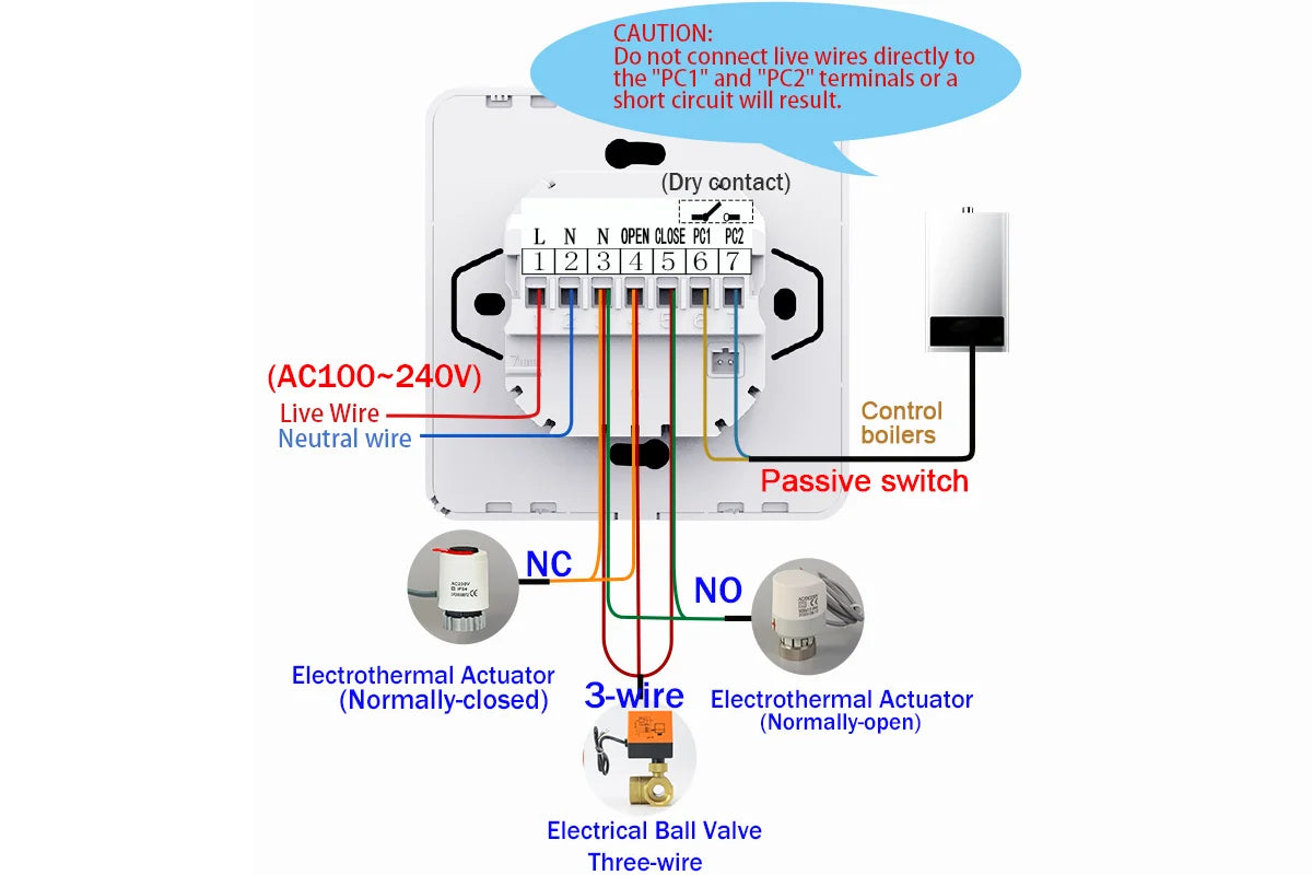 WiFi Smart Thermostat for Electric & Water Floor Heating | Tidesmit Tidesmit