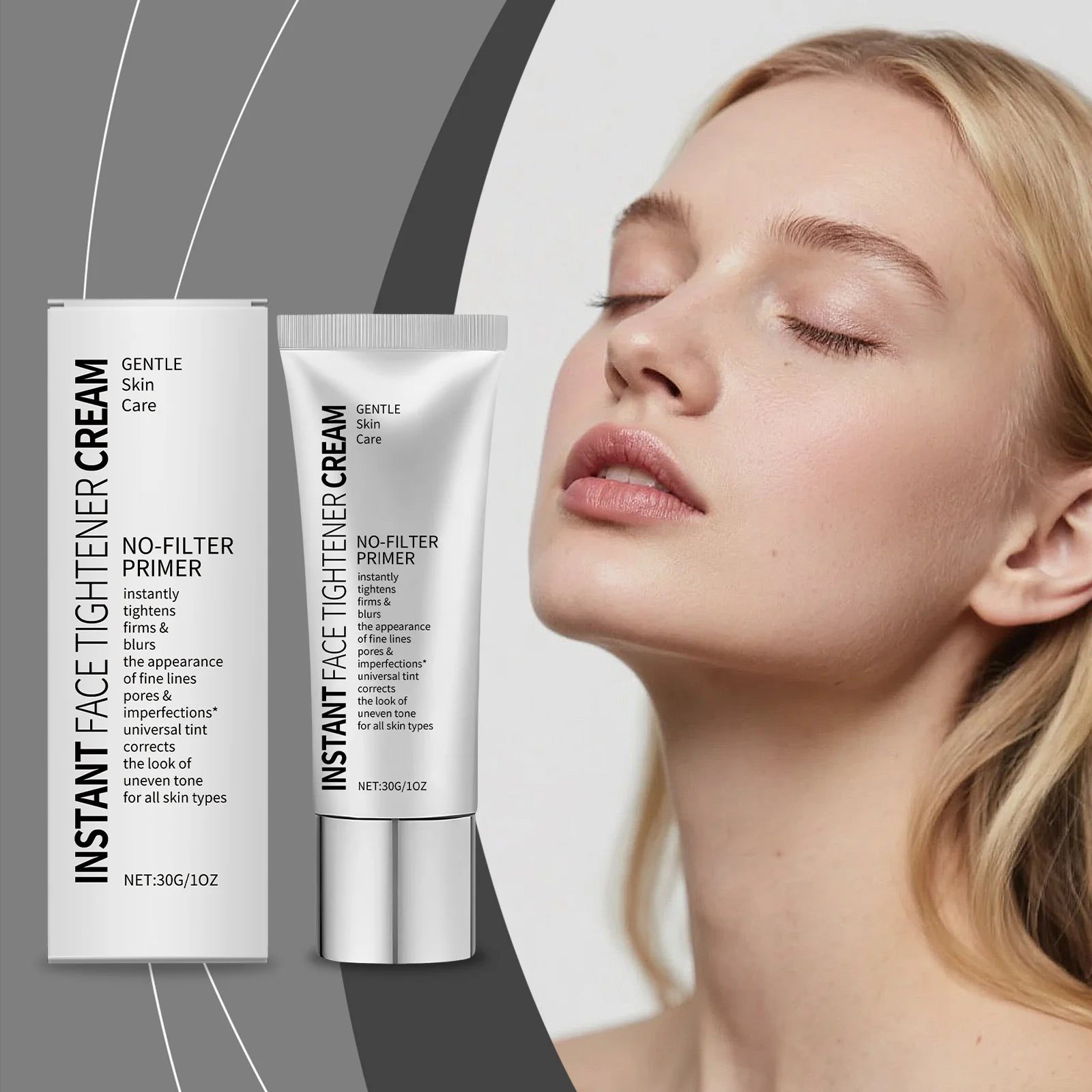 Tidesmit firming and hydrating face primer texture close-up for smoothing fine lines and correcting dullness