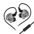 10mm Dynamic Driver In-Ear Monitors by Tidesmit black with mic Tidesmit