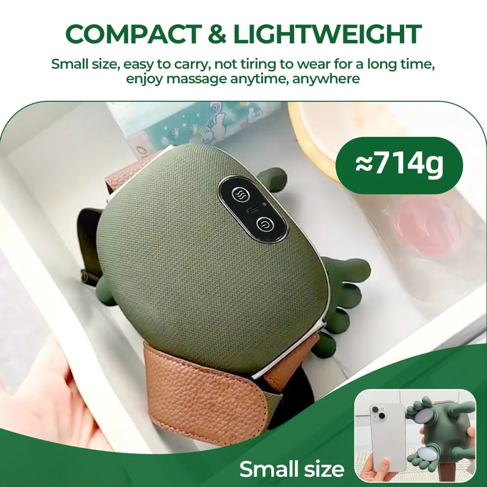 Electric Neck & Shoulder Massager | Deep Tissue Heat Therapy | Green Body Shaping Massage Equipment Tidesmit