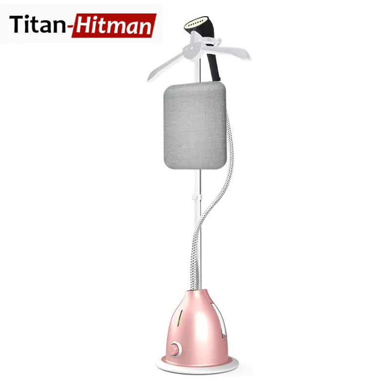Tidesmit 2000W powerful garment steamer for clothes with fabric brush in a front hero view product shot
