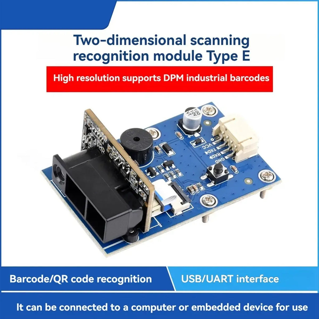 Punctual- Barcode Scanner Module 2D Scanner Module Barcode/QR Code Reader for DPM DotCode DM Code Reading