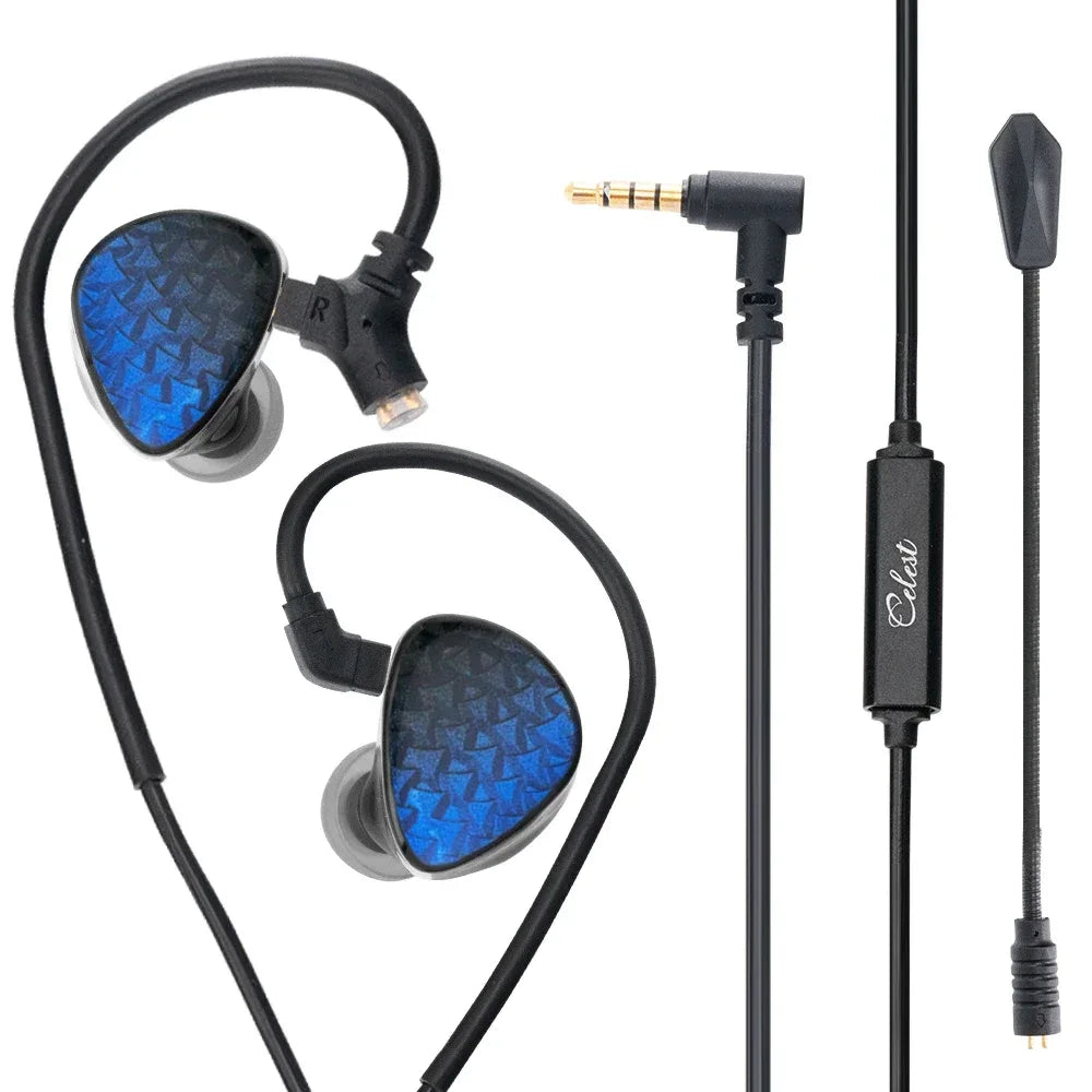 Celest Wyvern Wired In-Ear Monitors | 10mm LCP Driver | Tidesmit Tide 3.5mm Boom Mic China Mainland Tidesmit