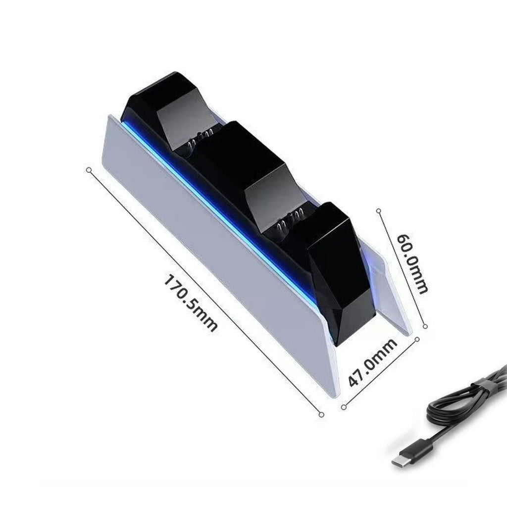 PS5 DualSense Charging Station: Fast Dual Dock for Sony Controllers B Tidesmit
