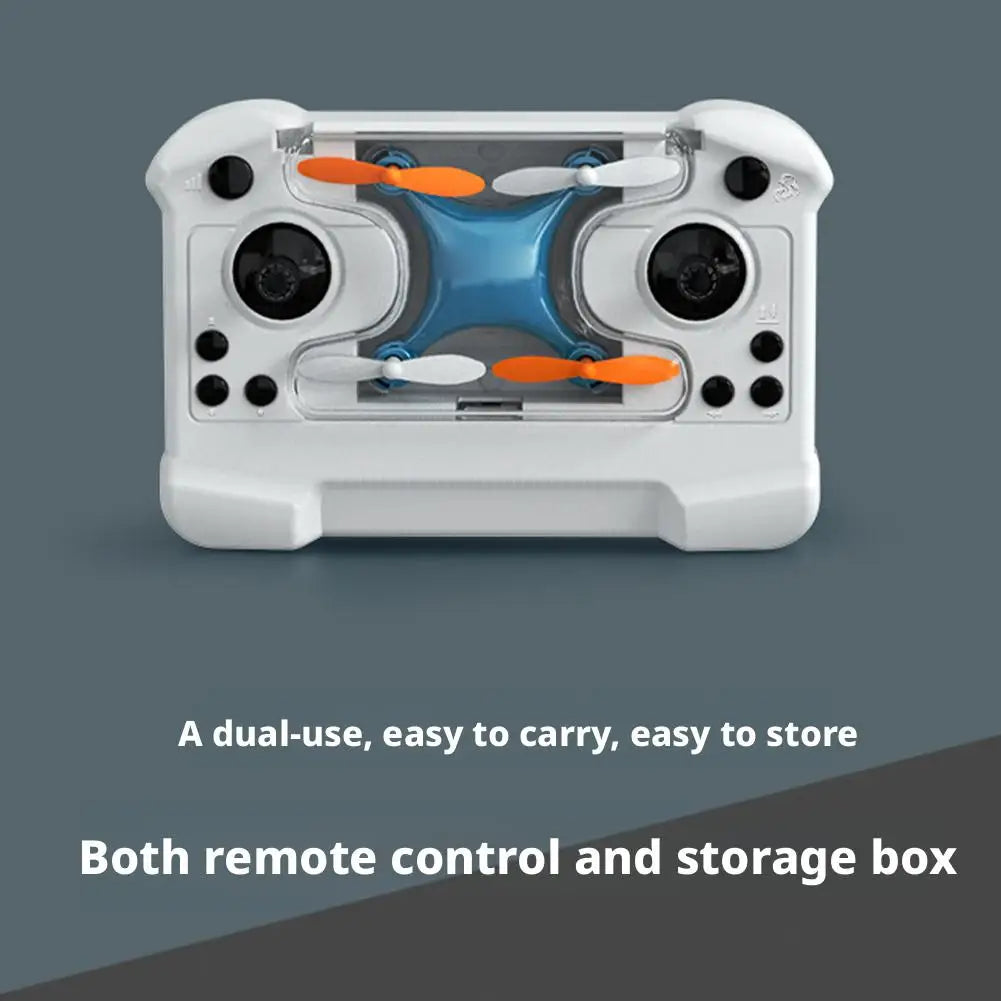 Mini Remote Control Drone - Blue Rechargeable Portable Quadcopter Tidesmit