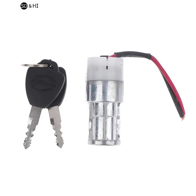 Bigger Head Type Electric Bicycle Ignition On/Off Key Switch Heavy Load E-bike Li-ion Battery Casing Lock