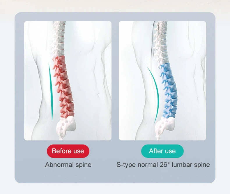 Back Stretcher for Lumbar Pain Relief - Ergonomic Muscle Support Device Back Massage Instrument Tidesmit
