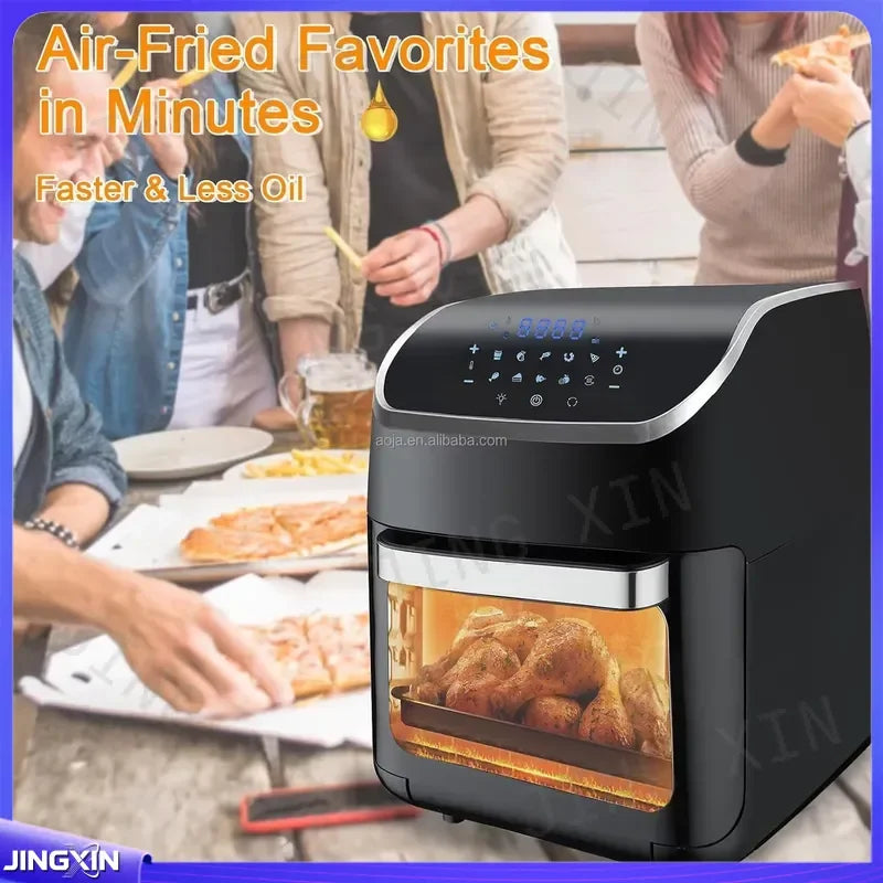 custom for 12L 14L 18L 20L Air Fryer Oven Digital Electric Deep Fryer Household Kitchen Appliance Large Capacity Oil Free
