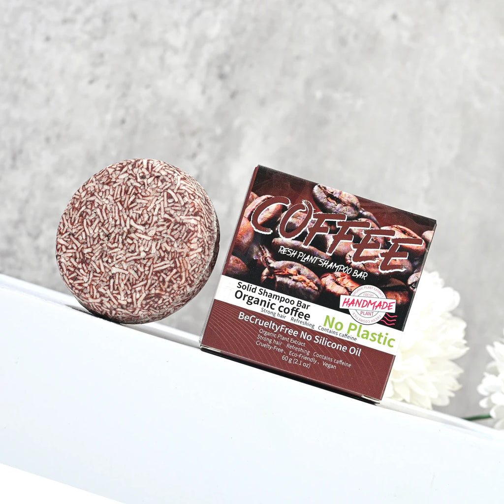 J+60g Coffee Solid Shampoo Moisturizing Cleaning Decontamination Oil Control Dandruff Removing Hair Care Soap