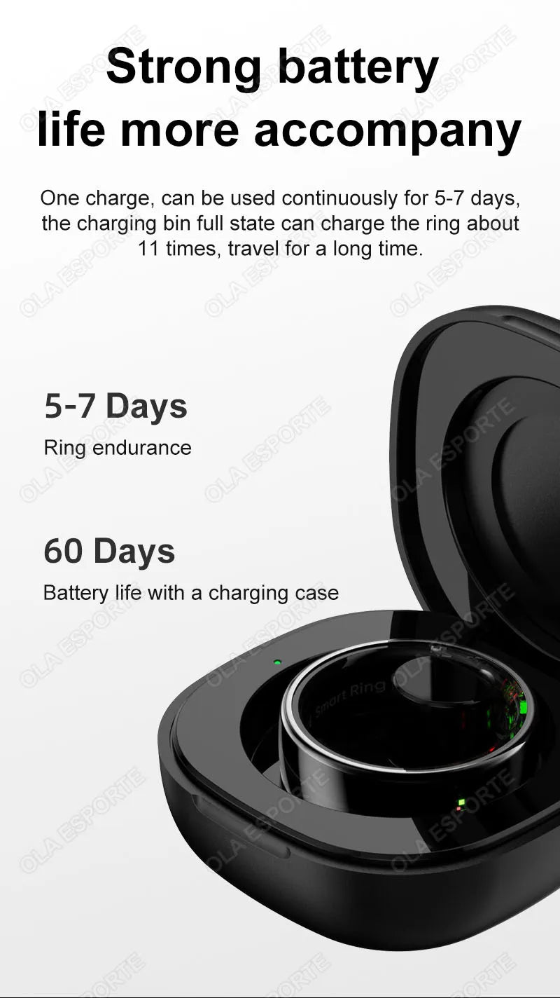 Tidesmit Smart Health Ring - Advanced Heart Rate & Oxygen Monitor Tidesmit