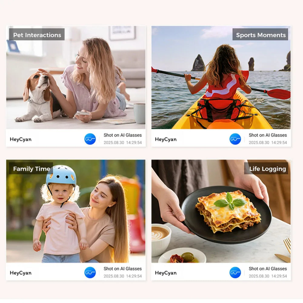 Tidesmit AI Smart Glasses: 4K Camera & Spatial Audio Bluetooth Eyewear Tidesmit