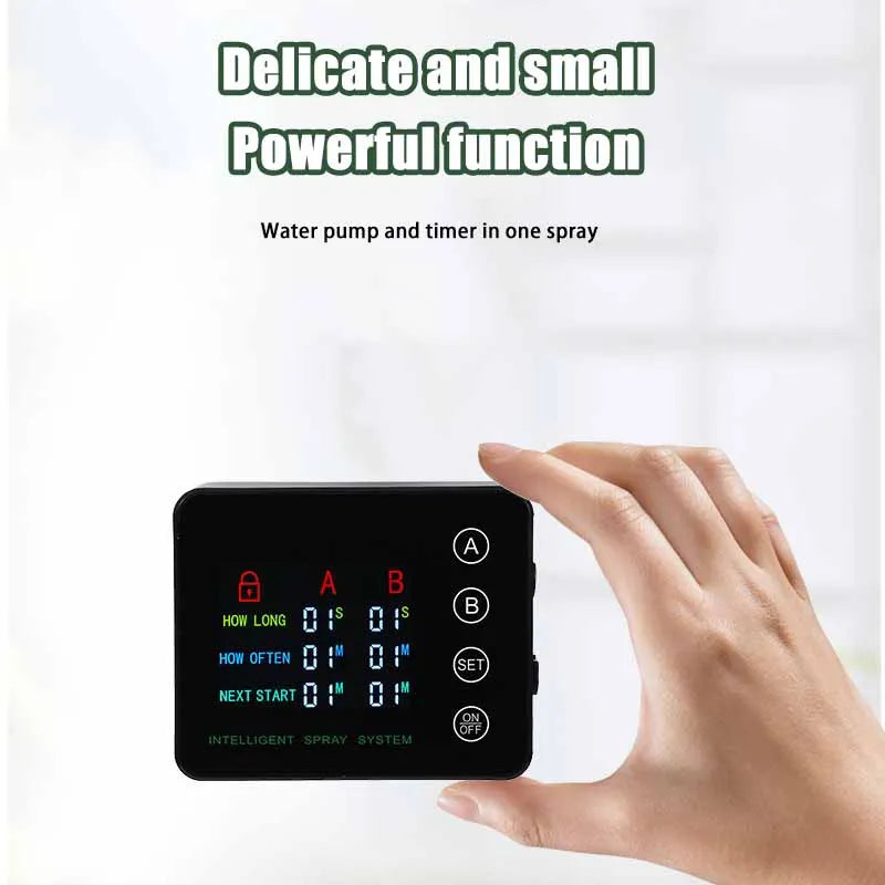 Rainforest Sprayer Double Pump Control Automatic Mist Timing Spray System Kit Irrigation Timer Reptile Sprayer Humidifier