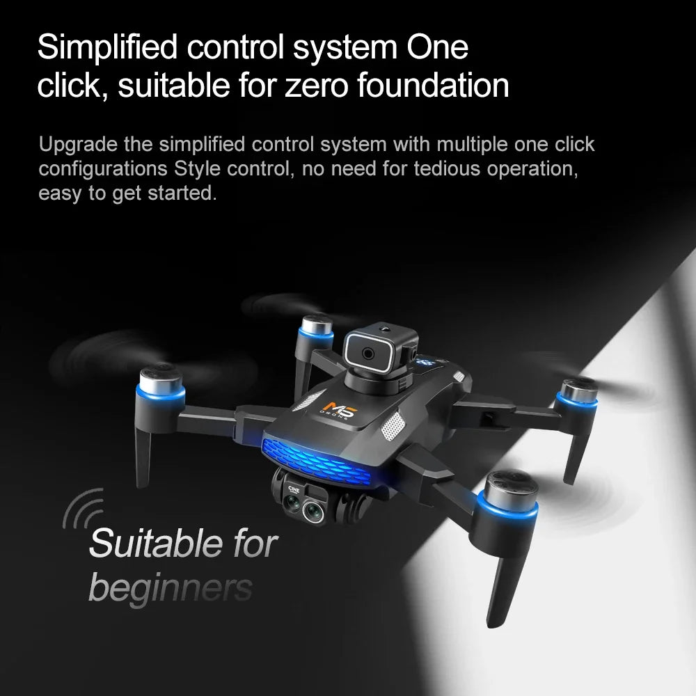 8K Camera Drone with FPV Screen Remote Control - Black Tidesmit