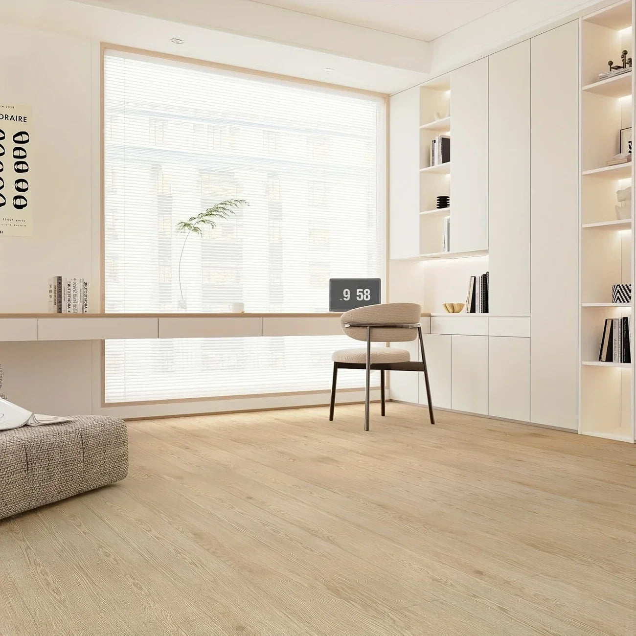Self-adhesive Vinyl Floor Tiles Wood Grain Design Waterproof  Wear-resistant Wall Tiles for Bedrooms Kitchens Living Room Decor