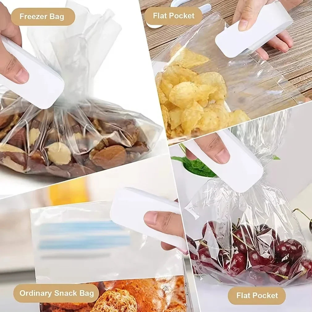 Vacuum Sealer Mini Snacks Sealing Household Heat Plastic Sealing Machine Handheld Food Preservation Portable Kitchen Gadget Safe