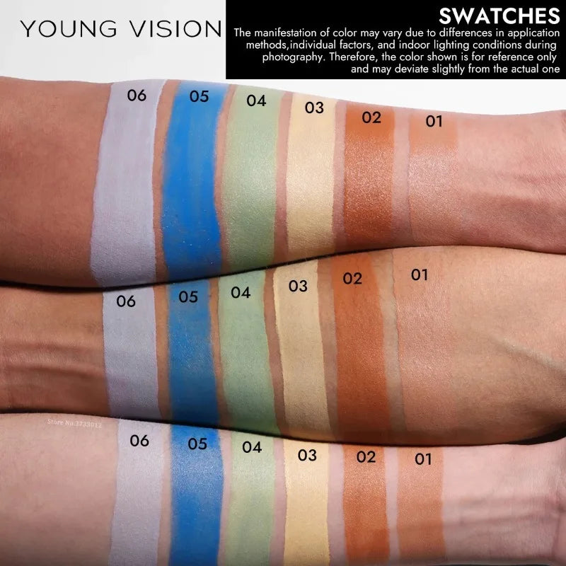 Tidesmit purple liquid color corrector for brightening skin tone and concealing dark circles texture close-up
