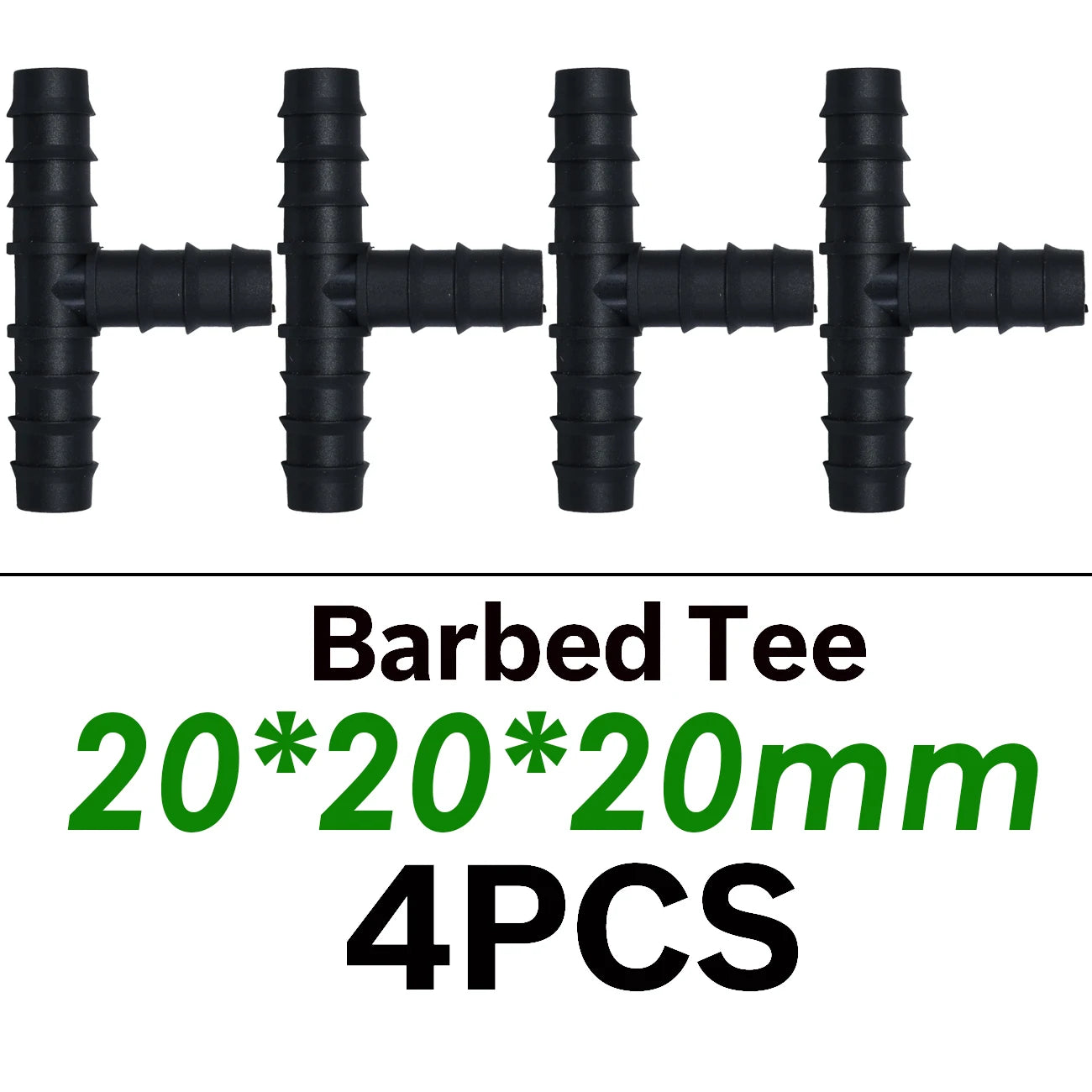 1/2" 3/4" Male Female Thread Connector To Barb 16mm 20mm 25mm PE Hose Adapter Tee Elbow Garden Irrigation Drip Watering System