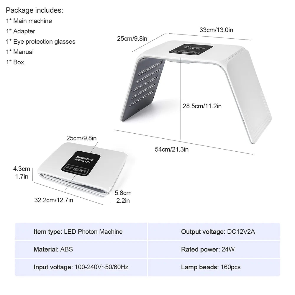 7 Colors LED Photon Machine Skin Moisturizing Nano Spray LED Face&Body SPA Skin Care Beauty Mask