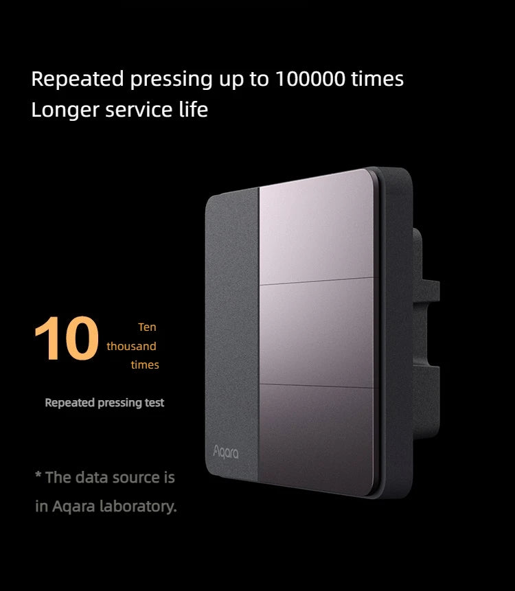 Aqara Smart Wall Switch Z1 More Control Zigbee 3.0 Compatible with Single Live/Neutral Wire Design Work With Mi Home HomeKit APP