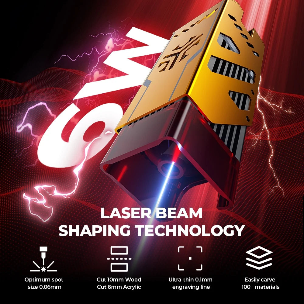 ACMER P1 S Pro Laser Engraver 6W Power Wifi Offline Control DIY Blue Light Laser Cutter Woodworking Tools Diode CnC Machine