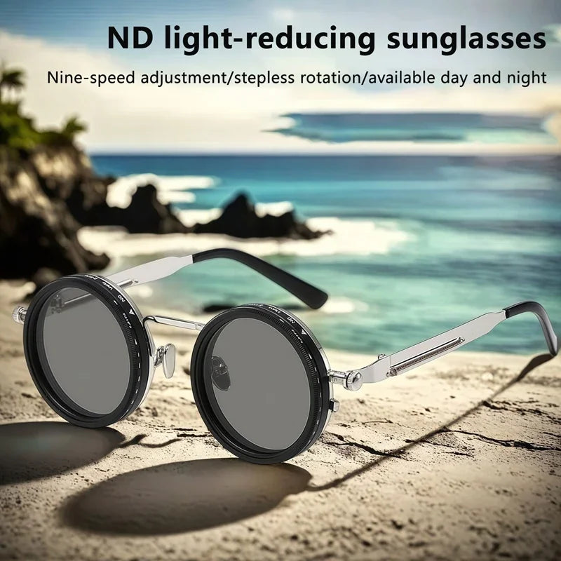 Polarized Smart Glasses with Adjustable Dimming and UV400 Protection Tidesmit