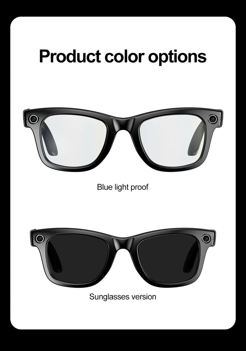Tidesmit Smart Audio Glasses with AI Camera and Spatial Bluetooth Connectivity Tidesmit