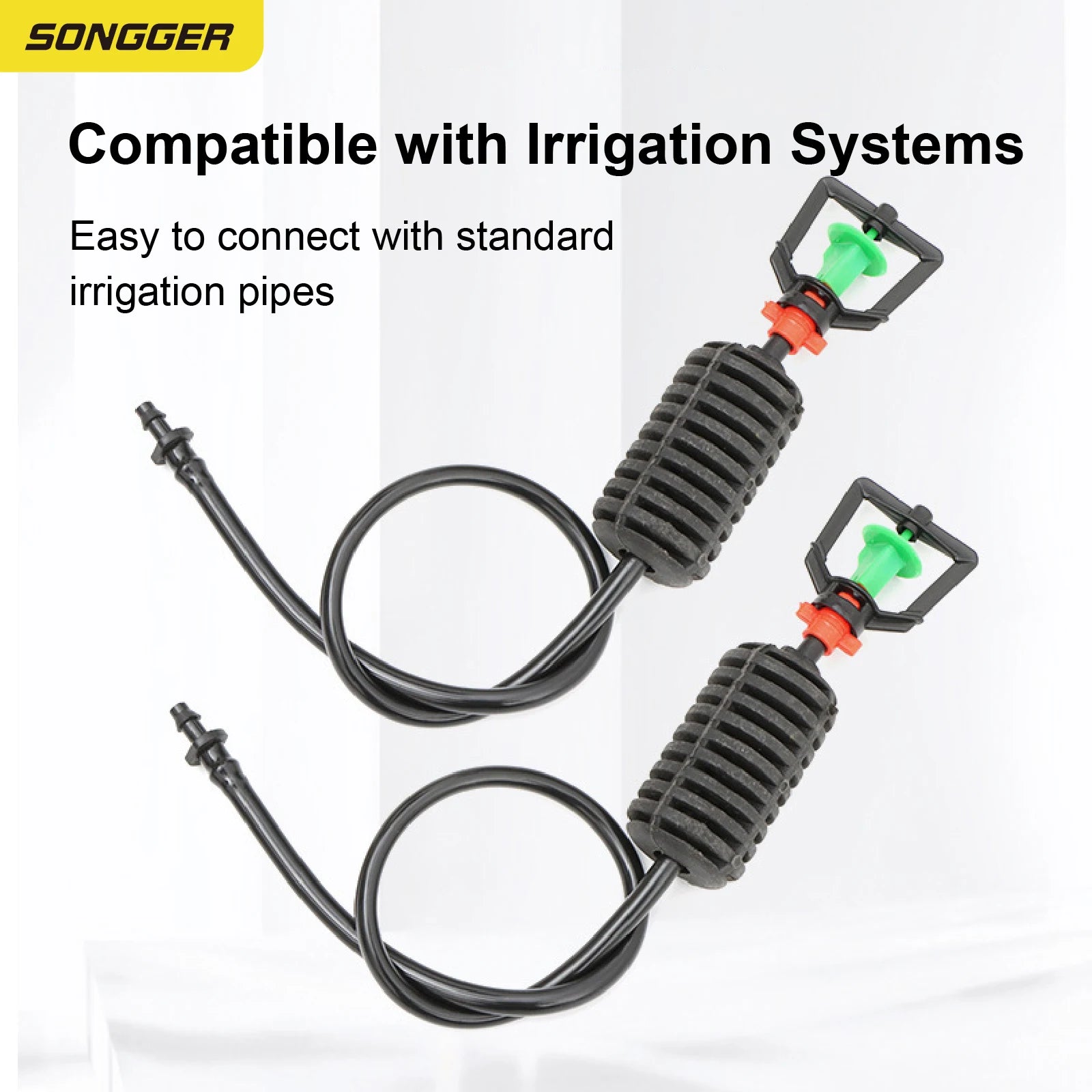 Inverted Micro Sprinkler Nozzle Set 360 Rotating Misting Spray Irrigation Sprayer Cooling Dust Garden Greenhouse