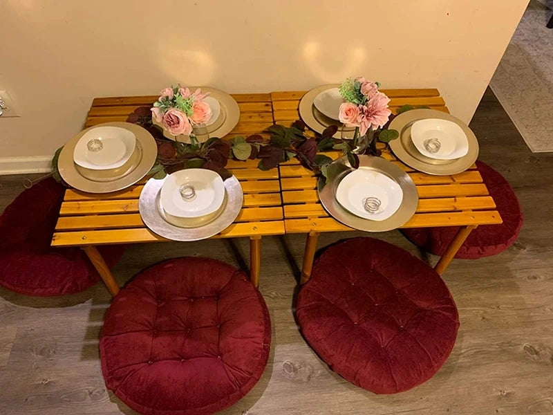 Green Large Round Floor Seat Cushion Thickened Tufted Tatami Mat Pad Ottoman Pouf Futon Chair Seat Meditation Seating Pillow 방석