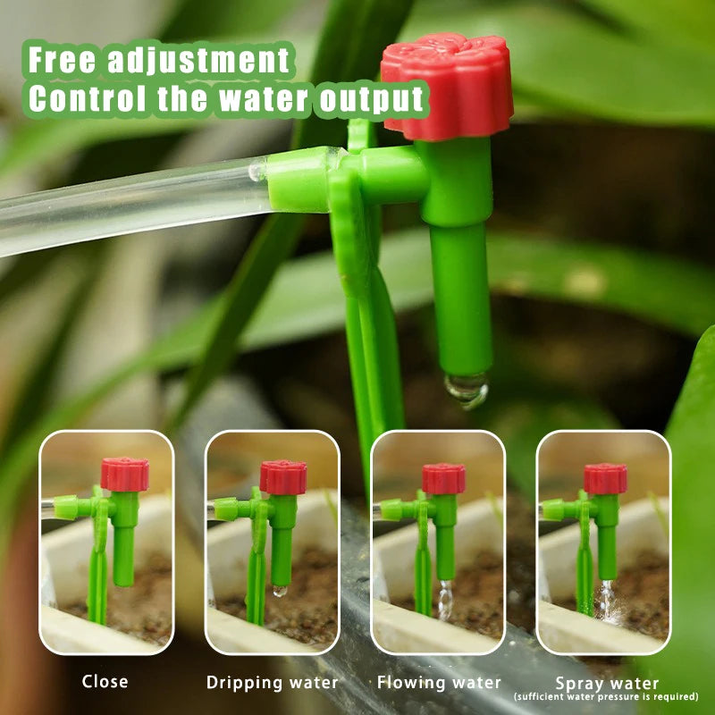 Garden Regulating Drip Irrigation Kit Automatic Watering Device 4/7mm Hose Potted Plants Watering Saving Micro Dripper