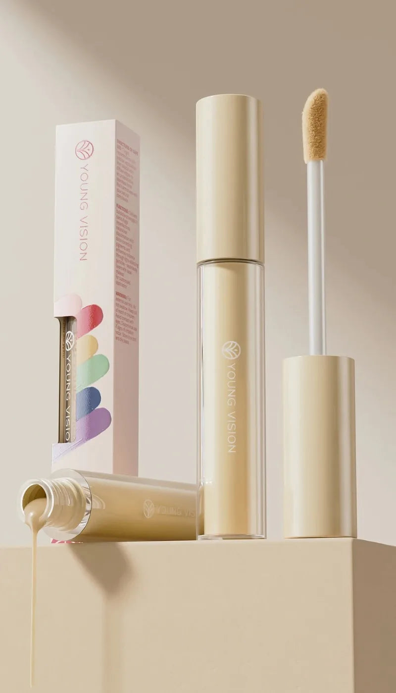 Tidesmit purple liquid color corrector for brightening dark circles and evening skin tone texture close-up
