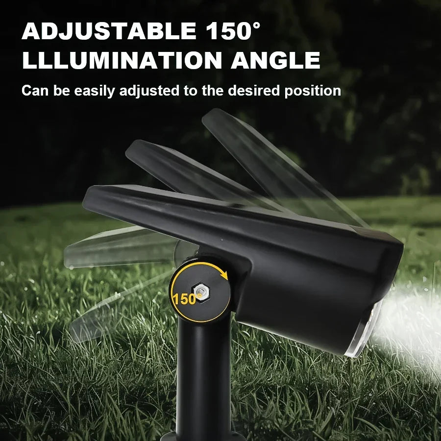 2/9LED Solar Spot Light Outdoor Waterproof Spotlights Solar Garden Lights Landscape Lighting Decoration Pathway Lawn Lamp
