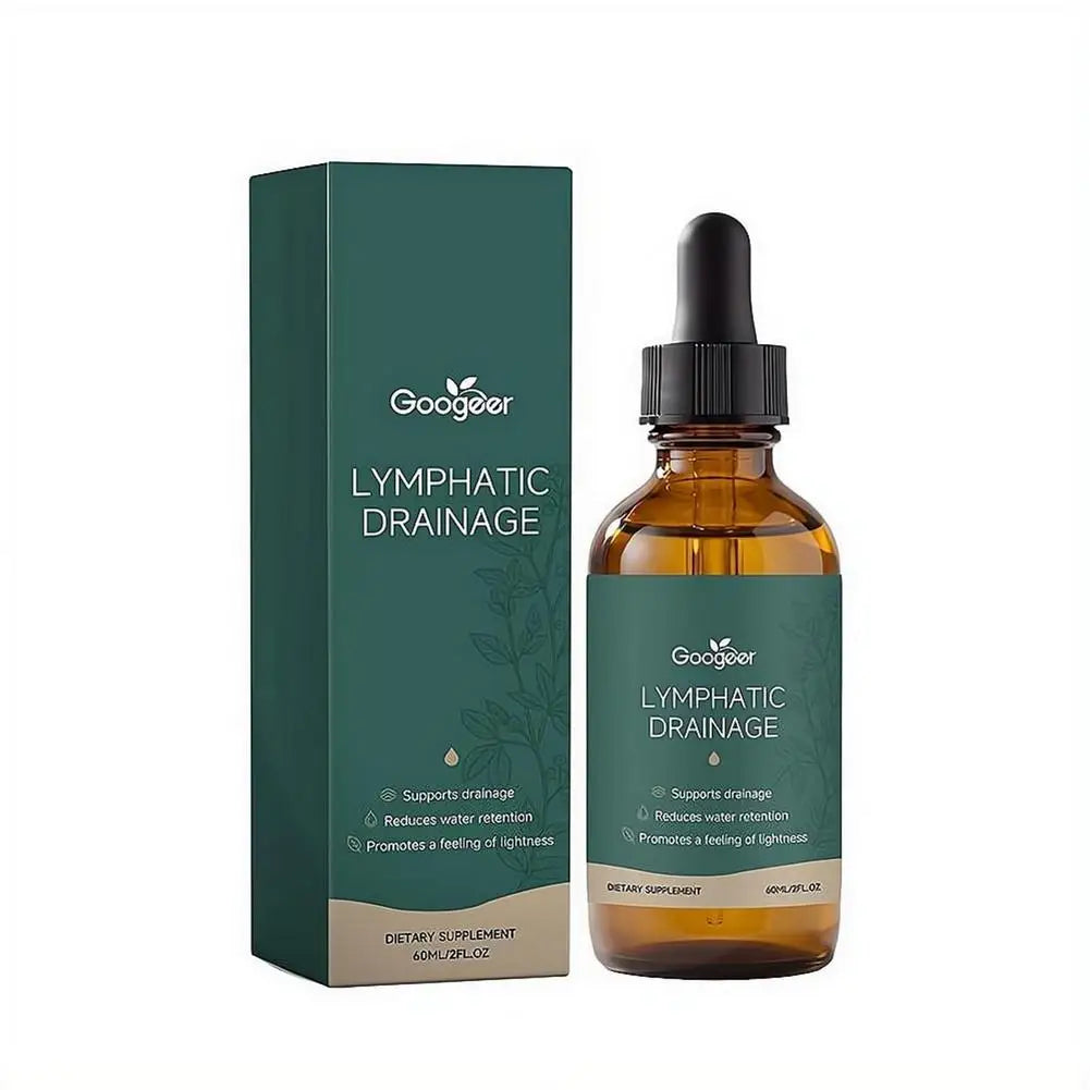 60ml Lymphatic Drainage Drops Natural Herbal Support Water Balance Detox Immune System MenWomen Gentle Liquid Supplement Dropper