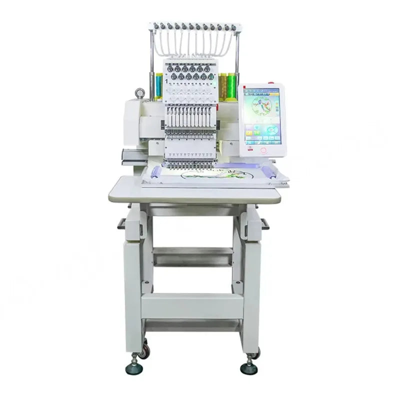 Custom Single Head Embroidery Machine New Home Use Eco-Friendly Computerized High-Speed 1200 RPM Automatic Color Change Retail