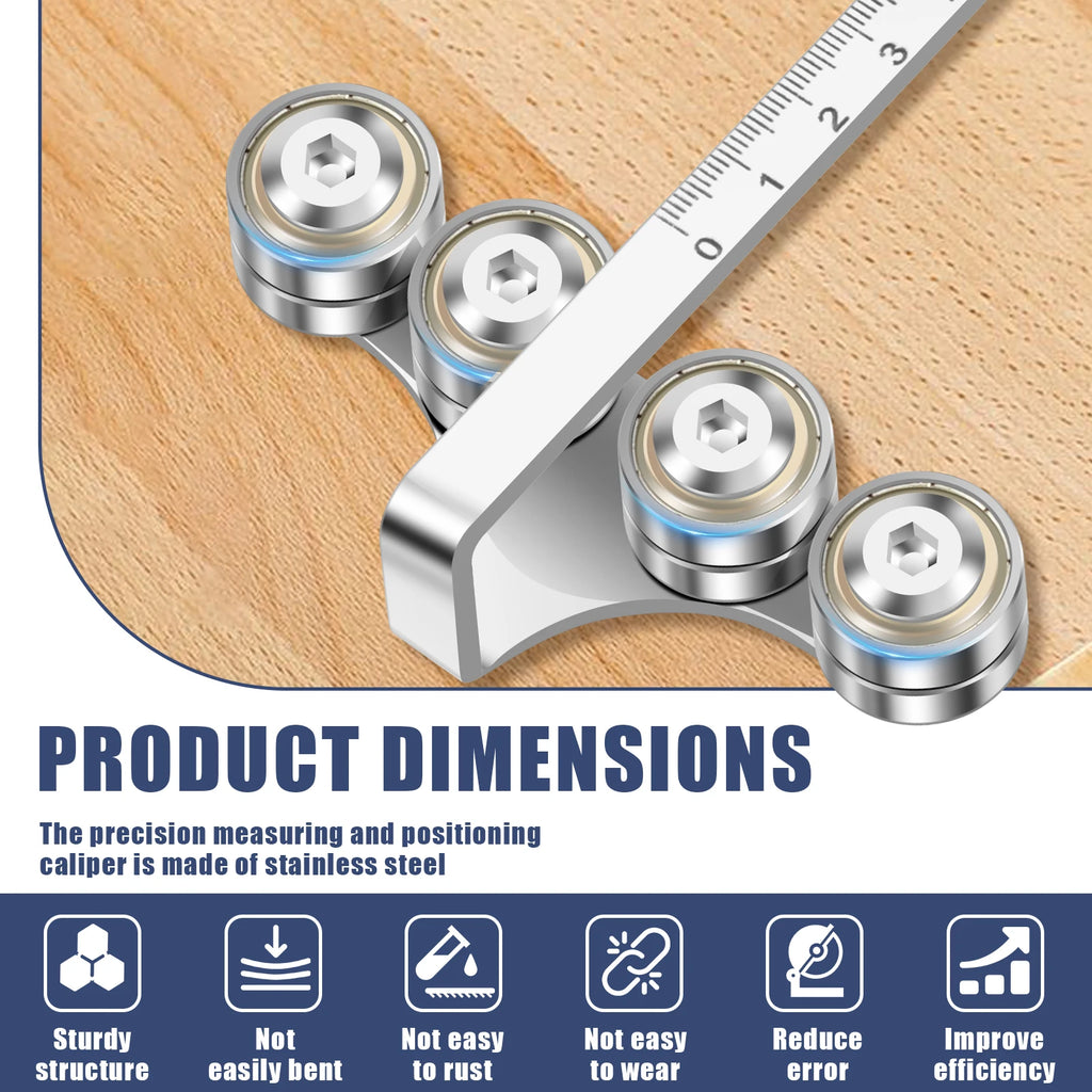 Circular Saw Guide Rail 0-50cm Stainless Steel Adjustable Straight Cut Guide Adjustable Durable for DIY, Carpentry Precision Cut
