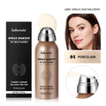 Tidesmit breathable matte finish foundation spray texture close-up for long-lasting waterproof face makeup coverage