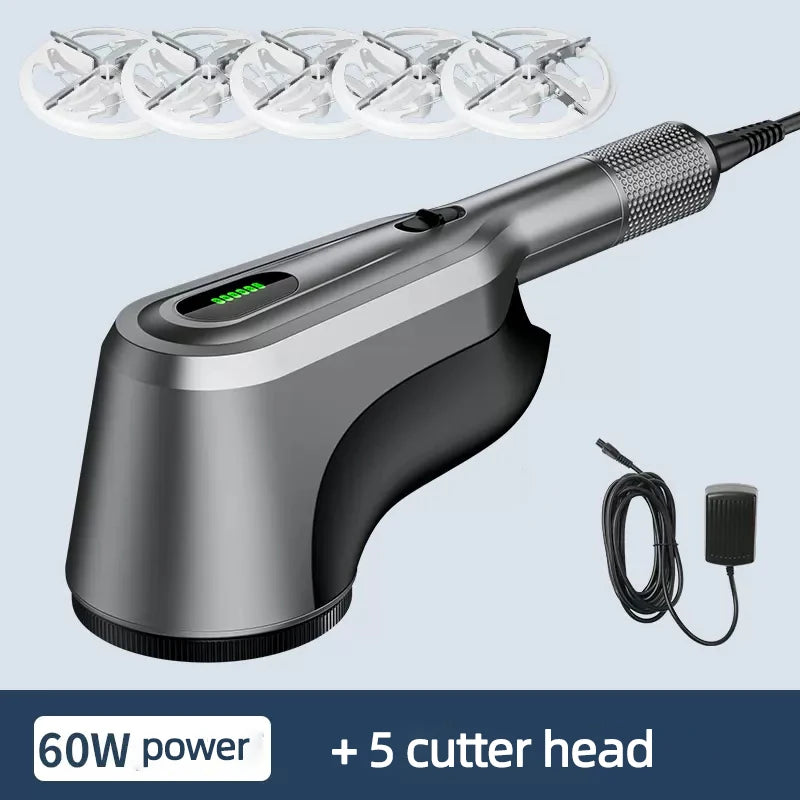 Tidesmit 60W professional lint remover machine showing side angle for garment hairball trimming