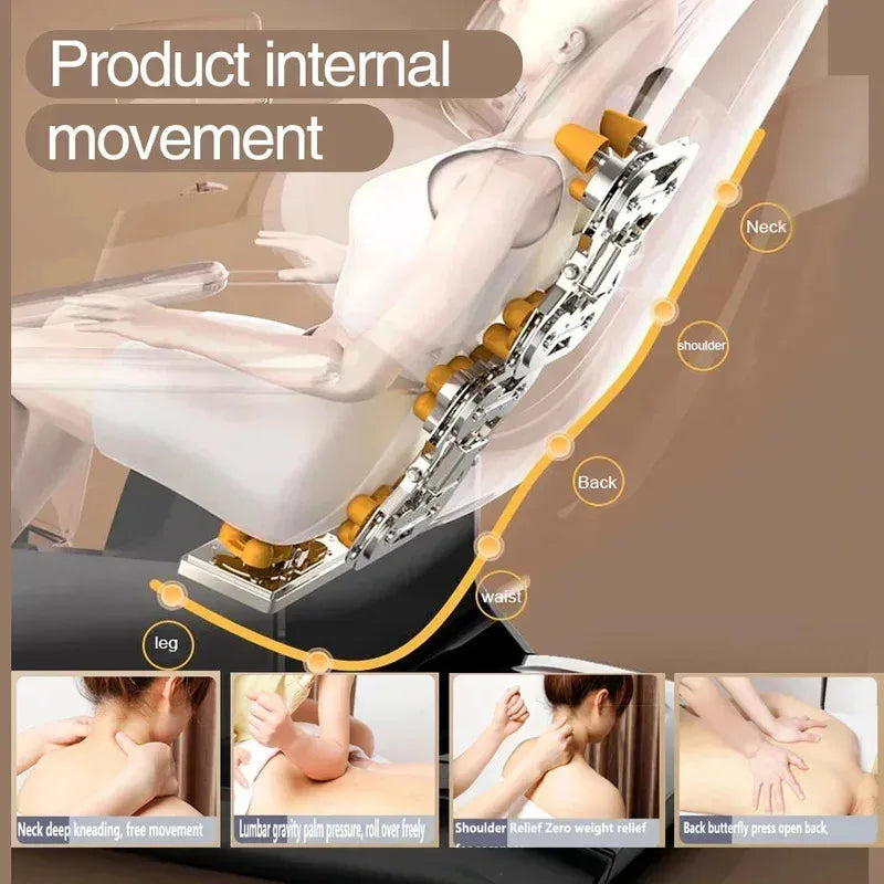 4D SL Track Zero Gravity Massage Chair | Tidesmit Premium Recliner Massage Chairs Tidesmit