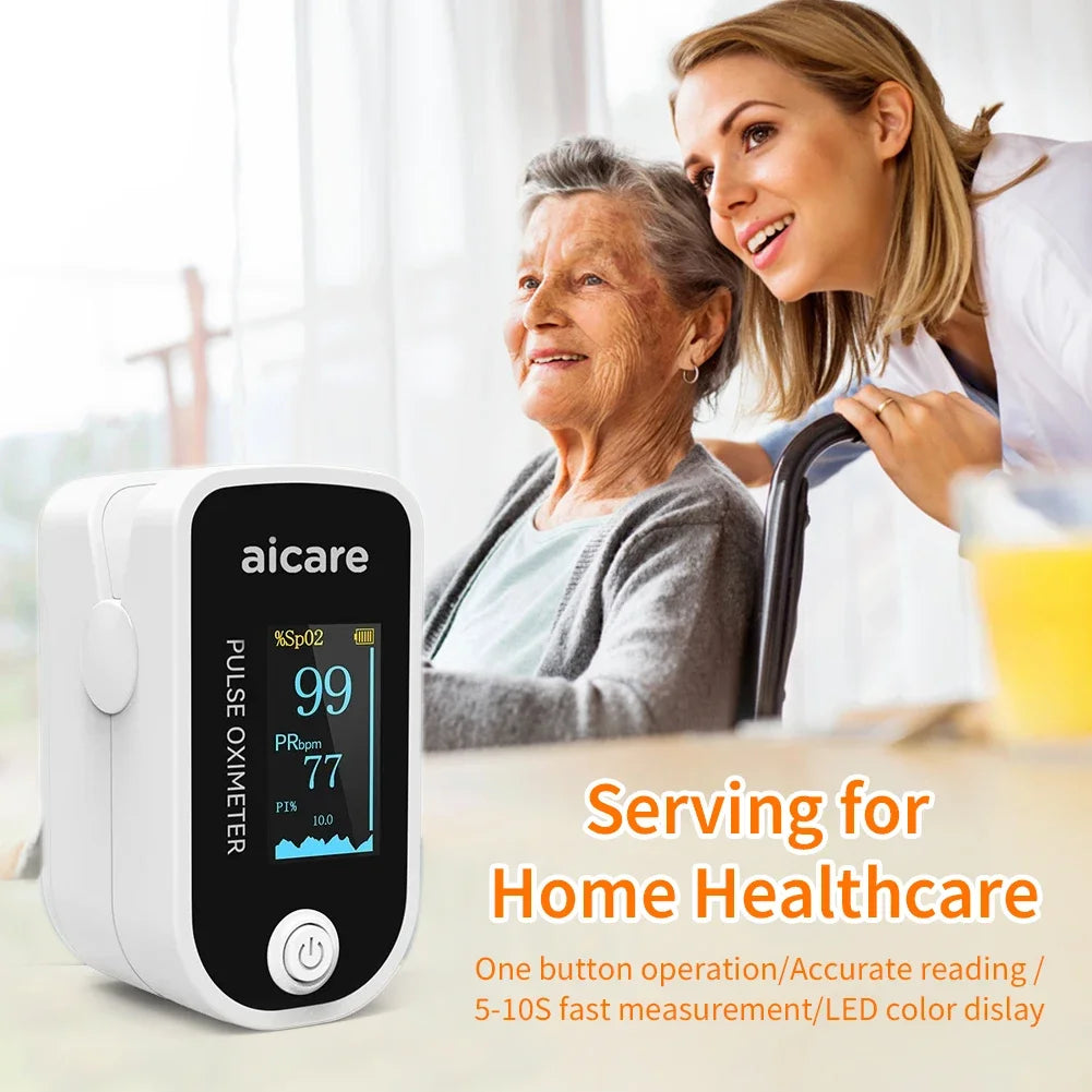 Oximeter Portable Fingertip Pulse Blood Oxygen Saturation Monitor With Lcd Display Fingertip Oximeter Testing SpO2 Health Care