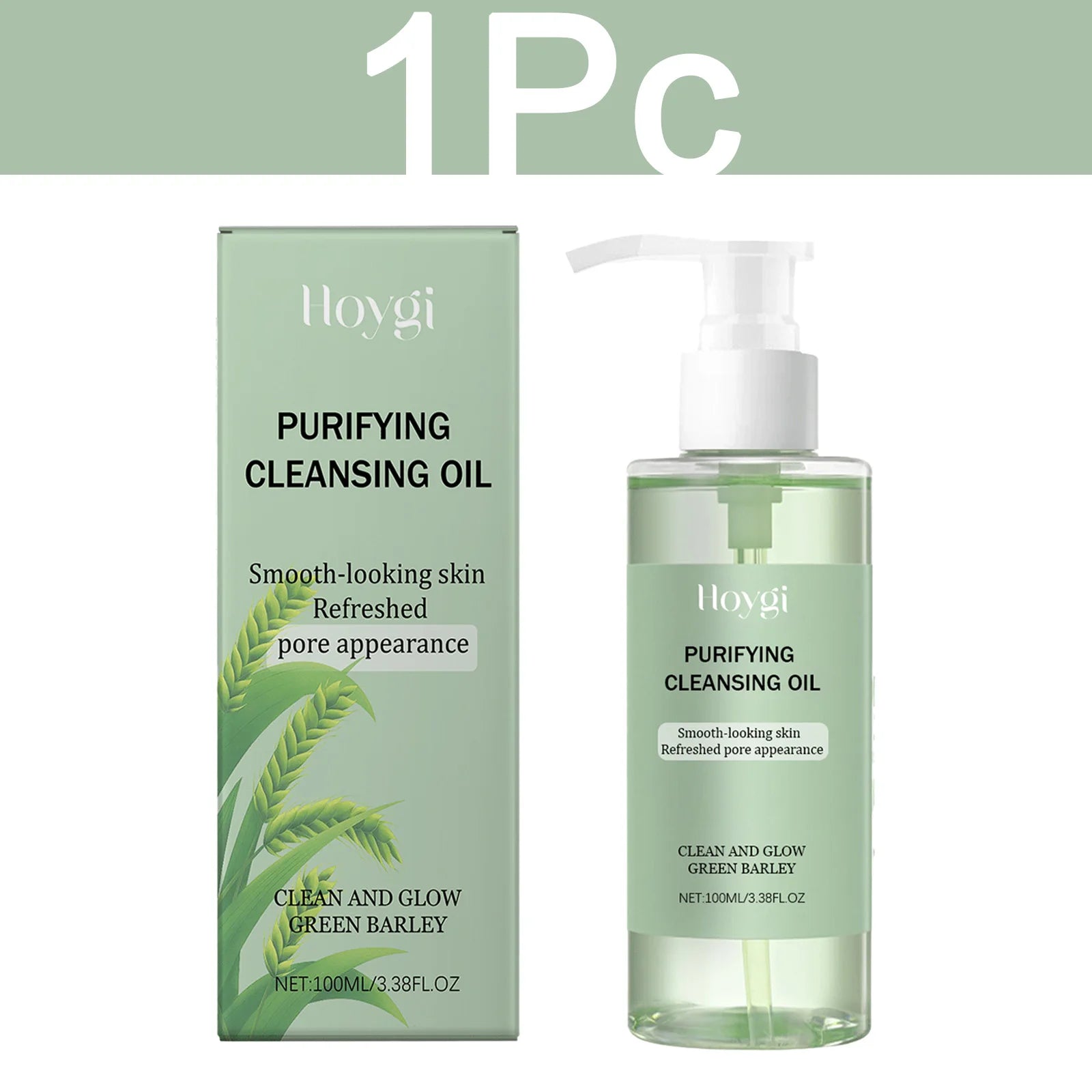 HOYGI Purifying Cleansing Oil set with box and pump bottle, 1 pc.