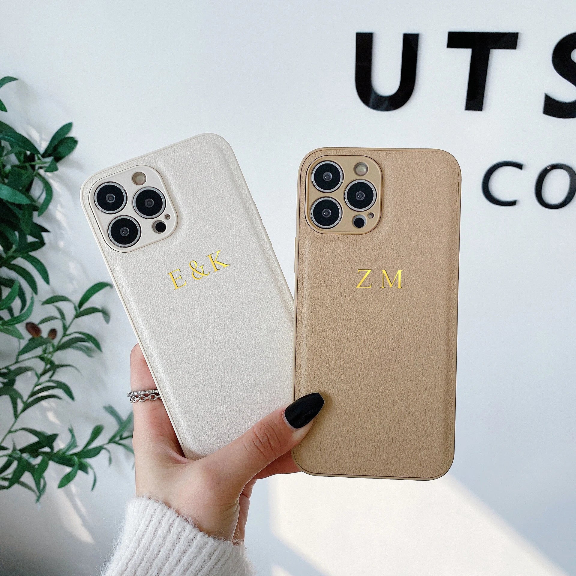 Personalised iPhone Case: Custom Initial Slim Fit Cover with Drop Protection Tidesmit