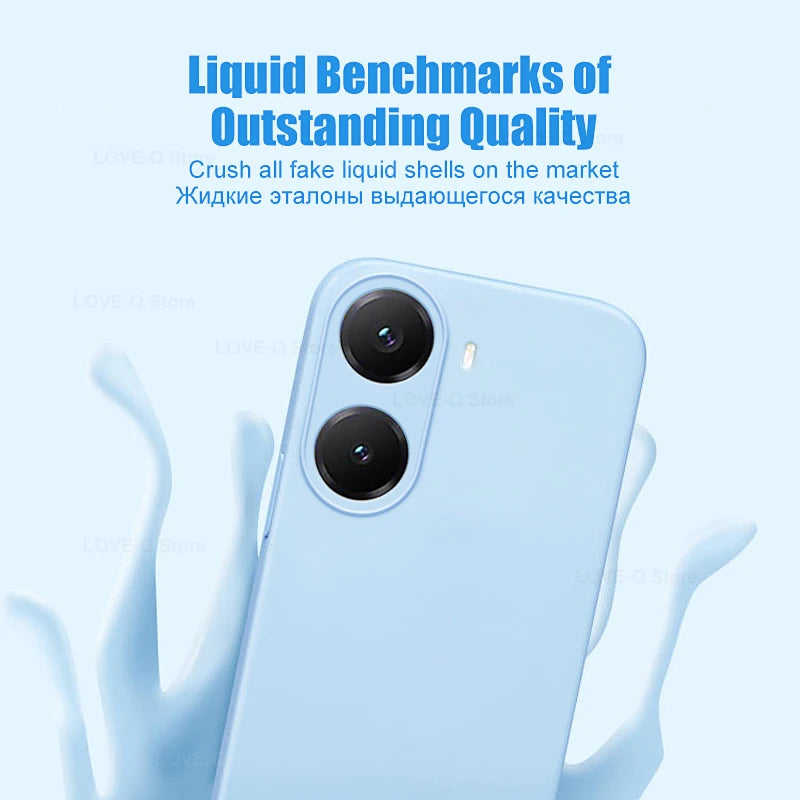 Poco X7 Pro Liquid Silicone Case: Shock-Absorbing Slim Fit Cover Tidesmit