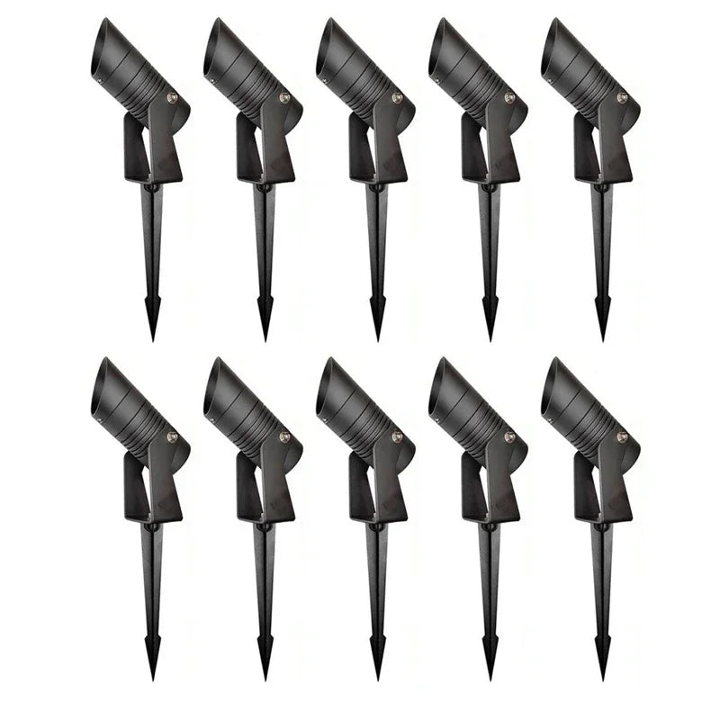 All Aluminum Outdoor LED Garden Lighting 3W 7W 12W 15W Spike Lawn Lamp Waterproof Lighting Garden Path Spotlights AC220V 12V 24V