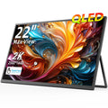 UPERFECT QLED Computer Display 22" Monitor 2K 1440P 100% Adobe RGB 10Point Touch Screen With Stand For Laptop PC Mac Phone Game