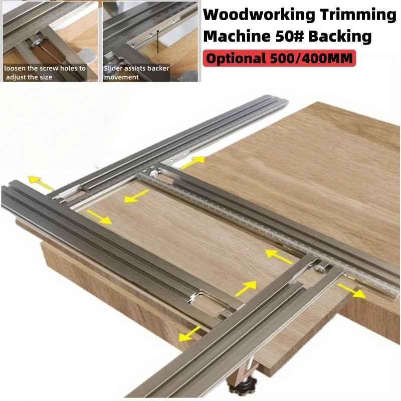 Milling Groove Trimming Machine Engraving Guide Rail Adjustable Backing Auxiliary Guide Rail Bracket DIY Woodworking Tools