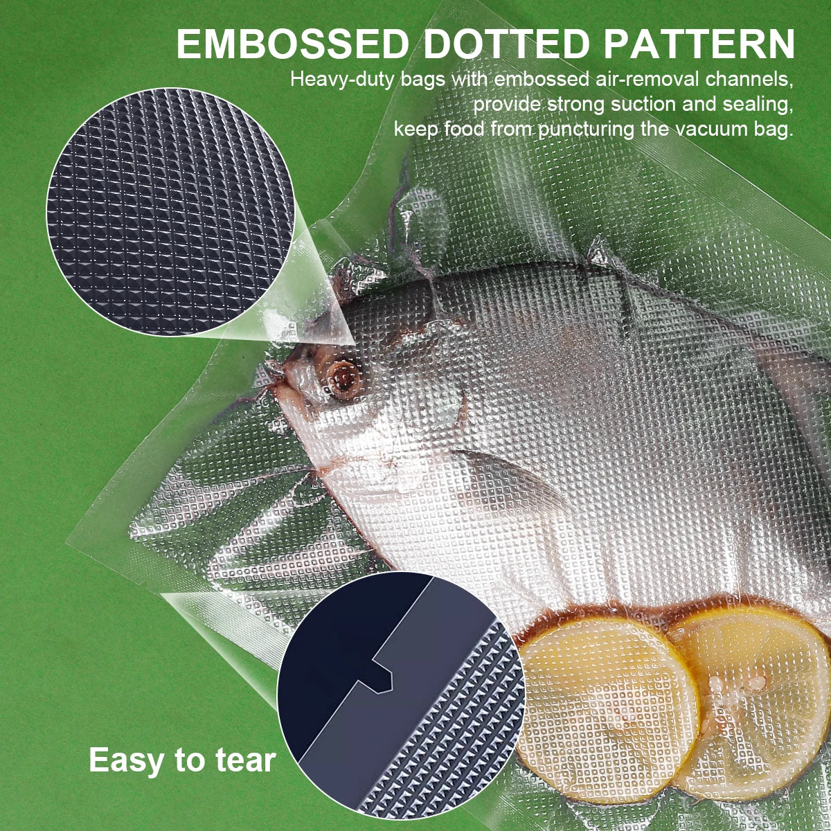 Vacuum Sealed Food Storage Bag Sealer, for Vacuum Preservation Machine, Food Packaging, Freshness Preservation for Kitchen
