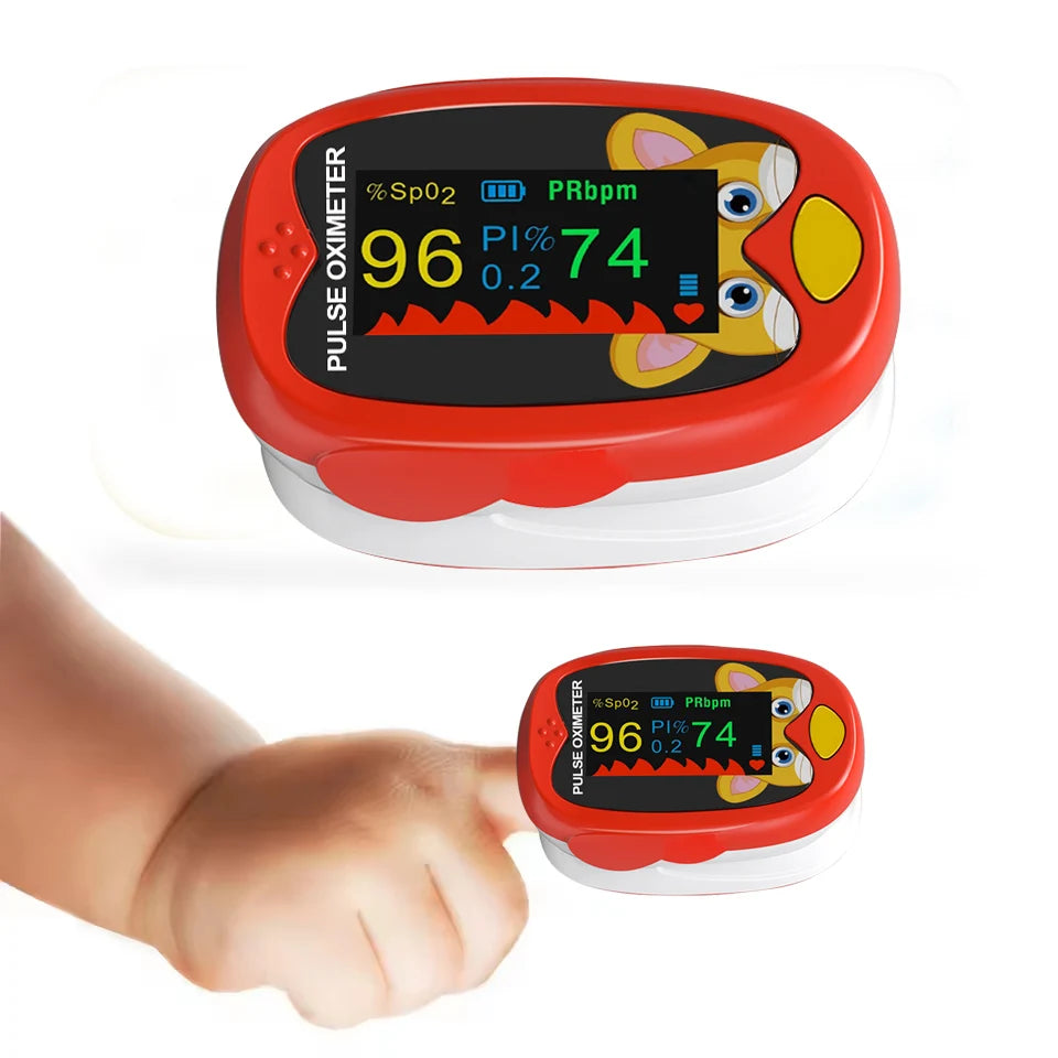 Child Finger Pulse Oximeter Pediatric Oximetro pediatrico De Dedo OLED Rechargeable Neonatal Children kids Puls ioximetro